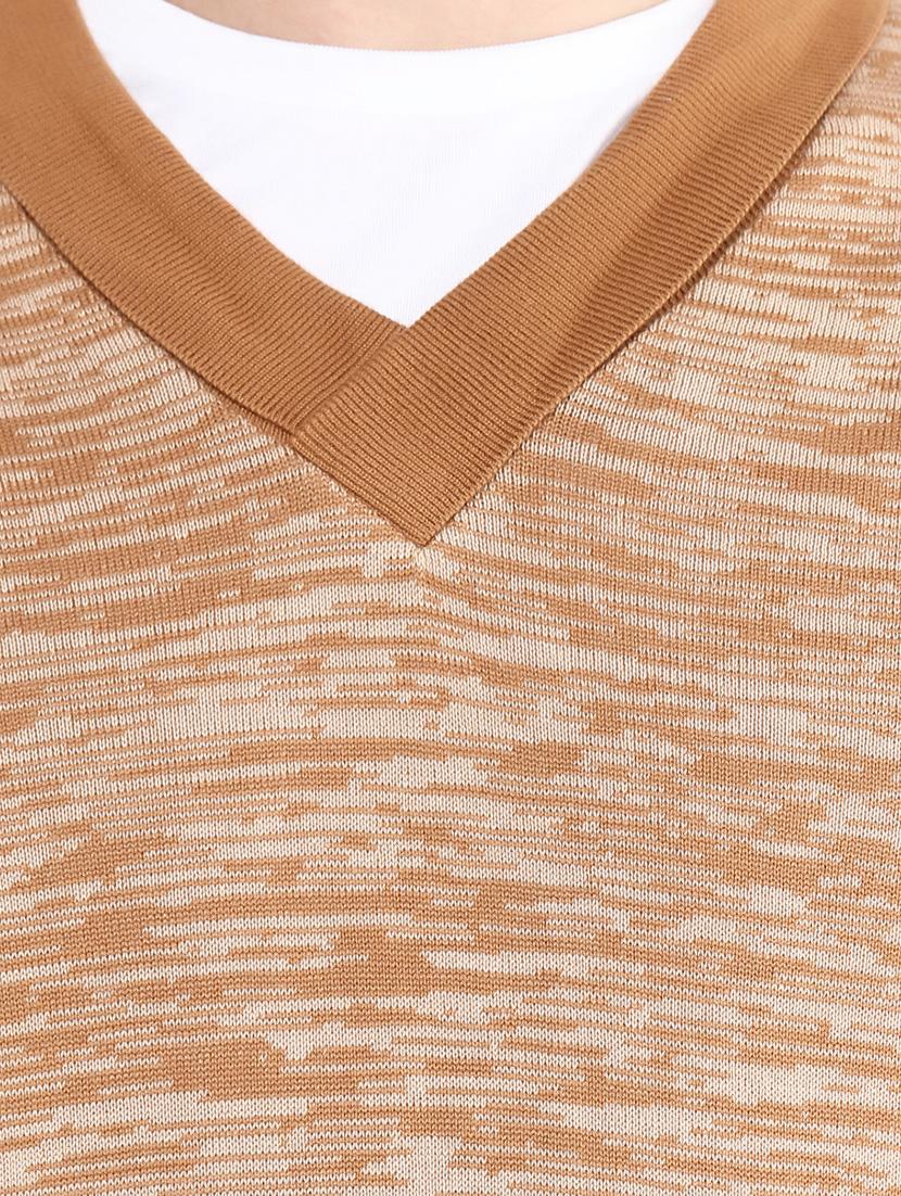 brown self design pullover - 16687332 - Standard Image - 3