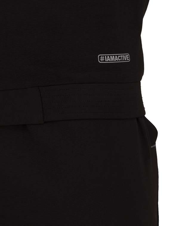 black solid raglan track suit - 16687944 - Standard Image - 5