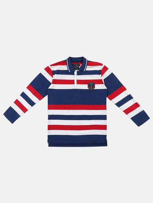 polo neck long sleeved cotton t-shirt - 16688689 - Standard Image - 0