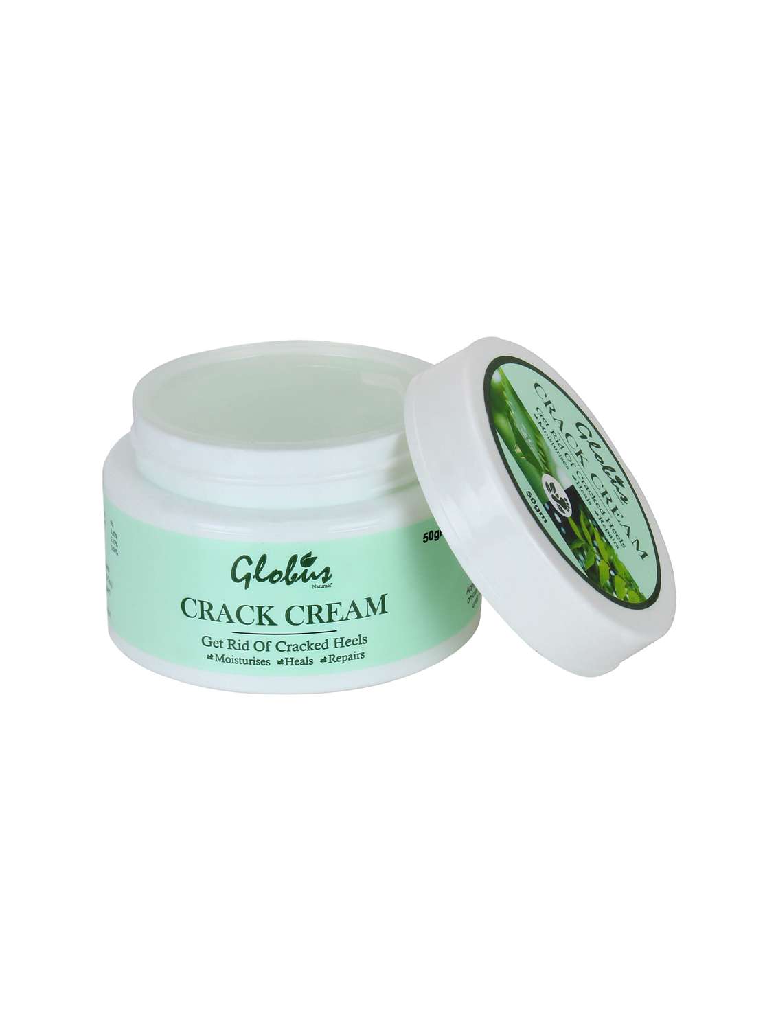 globus natural foot crack cream for dry cracked  heels & feet