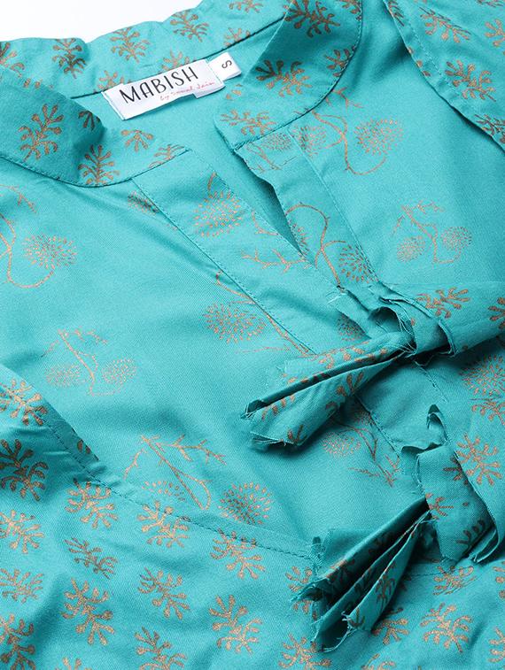 tassel tie up gathered a-line dress - 16694725 - Standard Image - 3