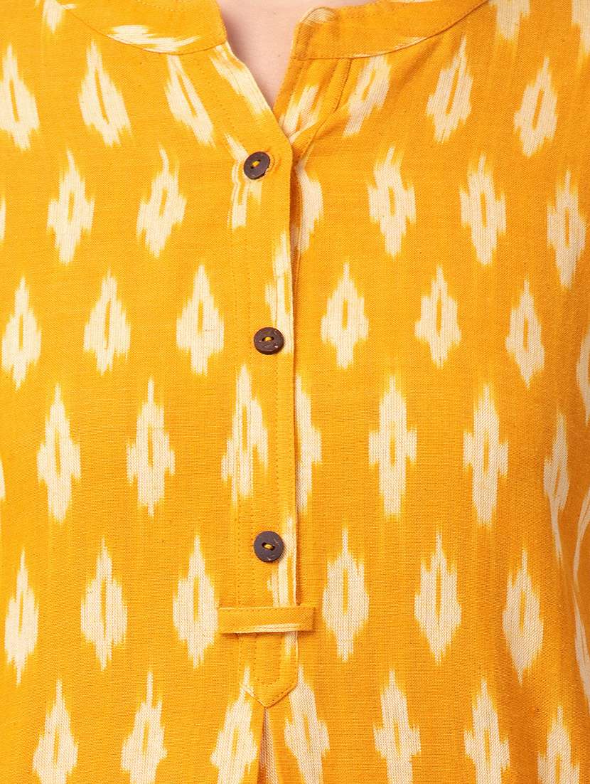 ikat print a-line kurta - 16695480 - Standard Image - 3