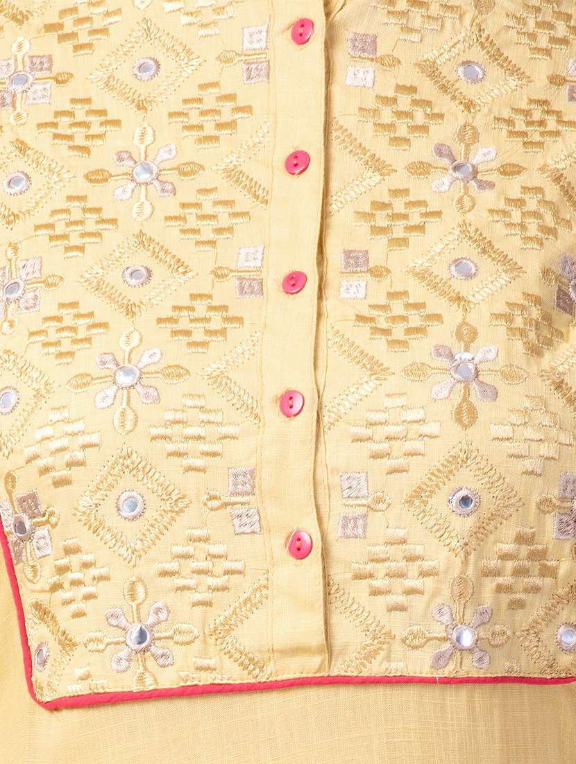 tonal embroidered straight kurta - 16695485 -  Standard Image - 3