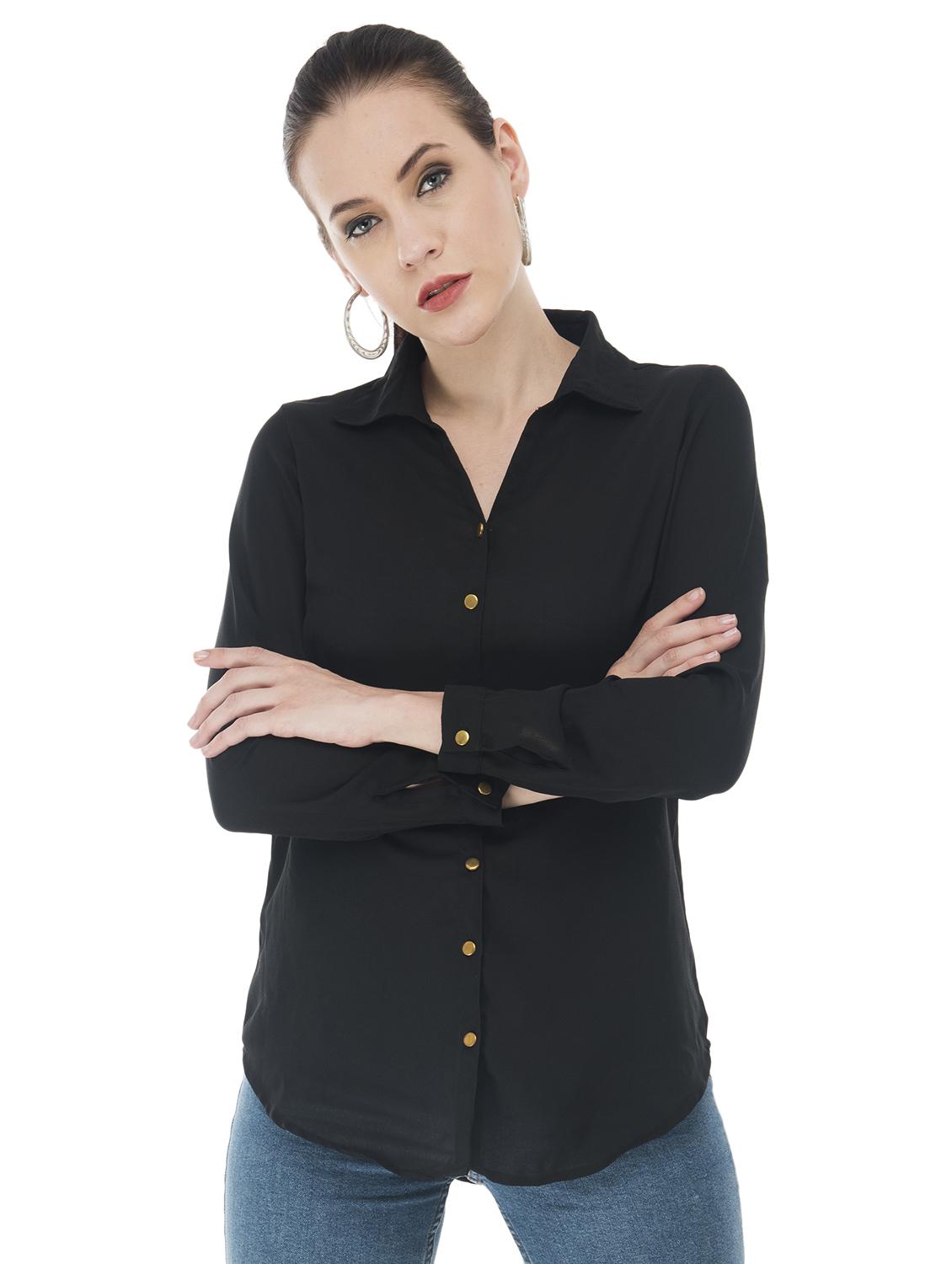 long sleeved curved hem shirt - 16695763 - Zoom Image - 0
