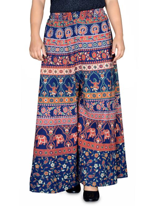 printed flared palazzo - 16697275 - Standard Image - 0