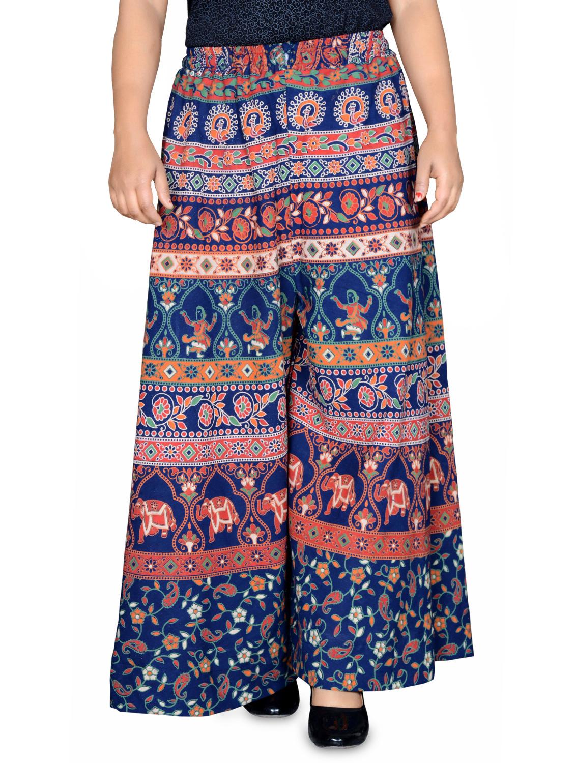 printed flared palazzo - 16697275 - Zoom Image - 0