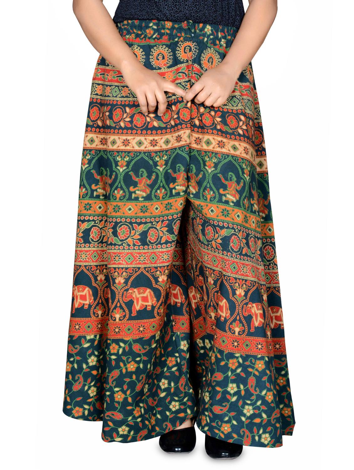printed flared palazzo - 16697277 -  Zoom Image - 0
