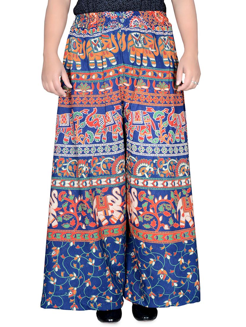 printed flared palazzo - 16697283 -  Zoom Image - 0
