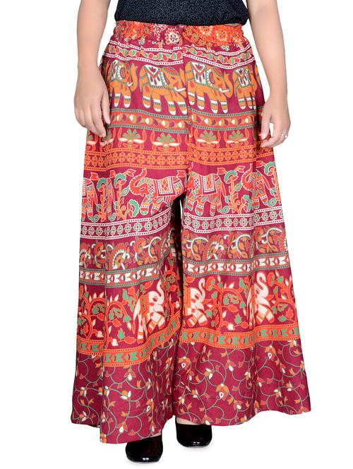 printed flared palazzo - 16697286 -  Standard Image - 0