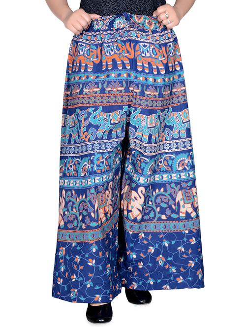 printed flared palazzo - 16697290 -  Standard Image - 0