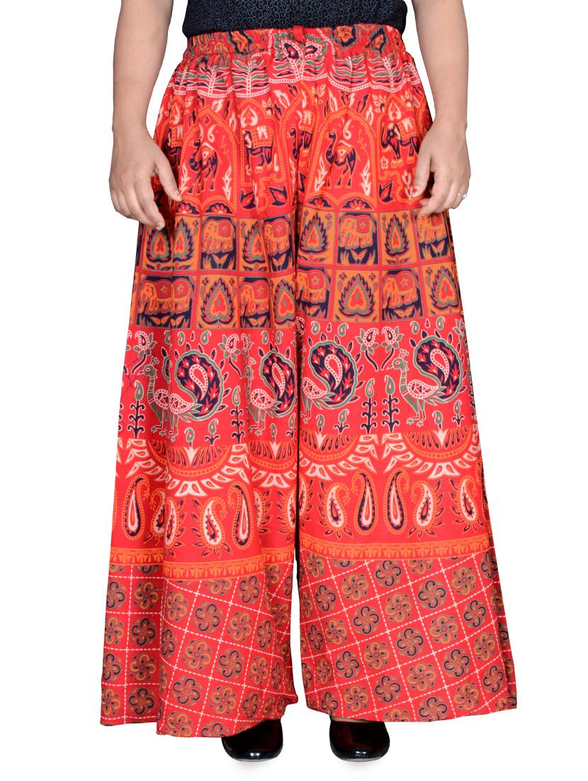 printed flared palazzo - 16697297 -  Zoom Image - 0