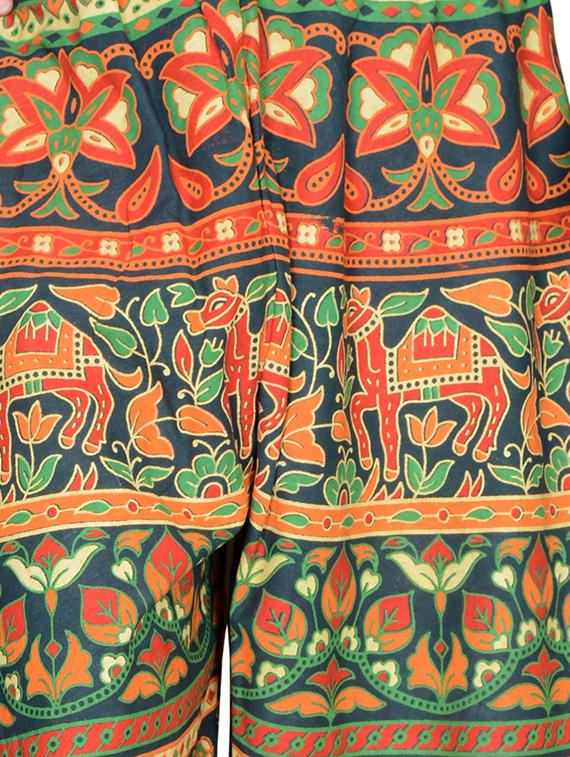 printed flared palazzo - 16697301 - Standard Image - 3