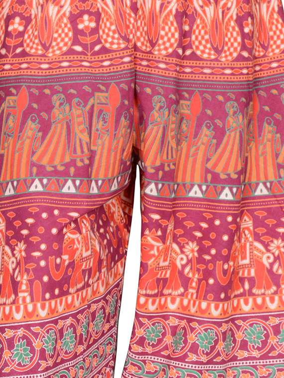 printed flared palazzo - 16697310 -  Standard Image - 3