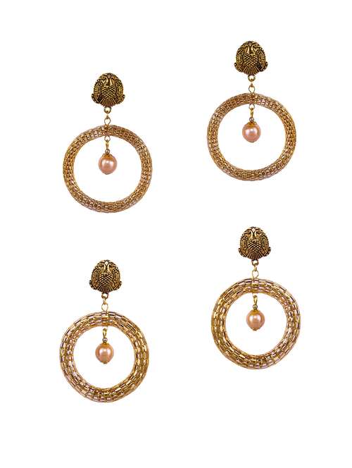 gold tone chandballi earring - 16697564 -  Standard Image - 0