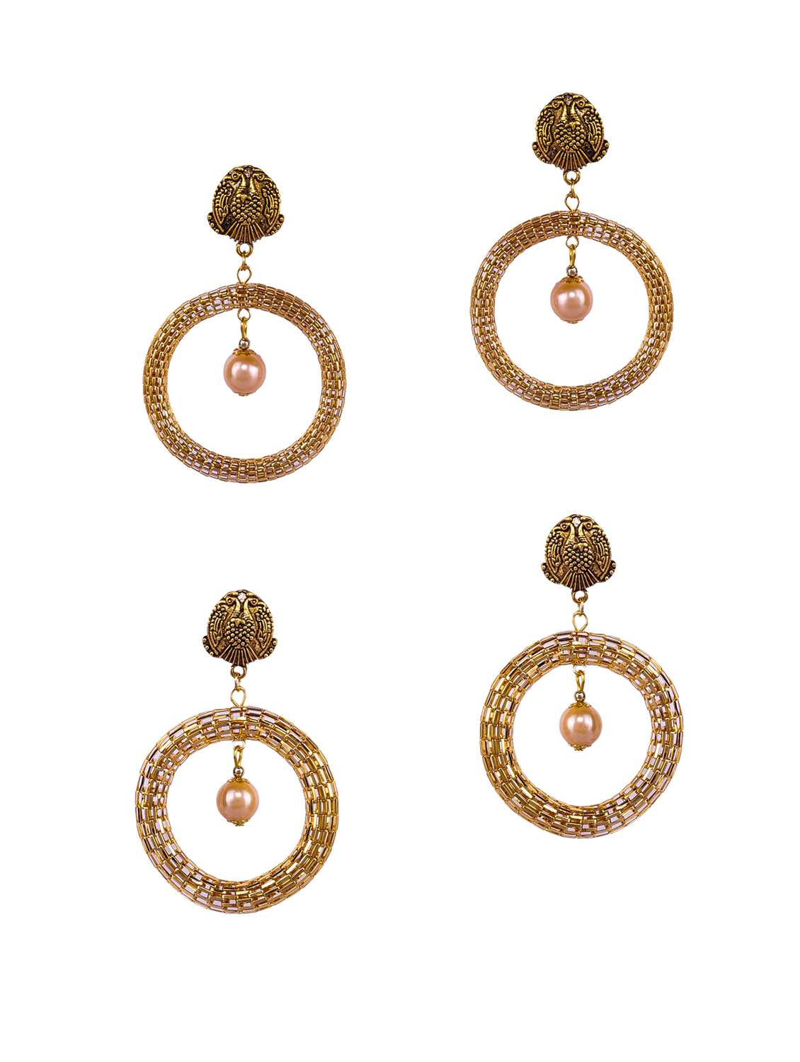 gold tone chandballi earring - 16697564 -  Zoom Image - 0