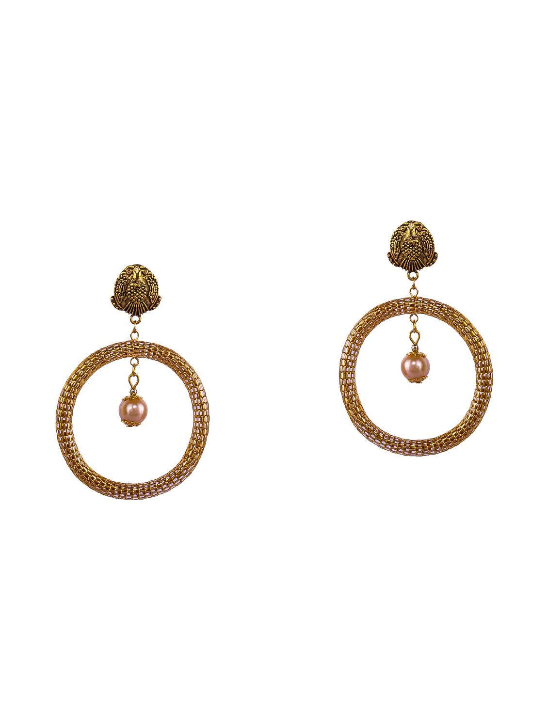gold tone chandballi earring - 16697565 - Standard Image - 3