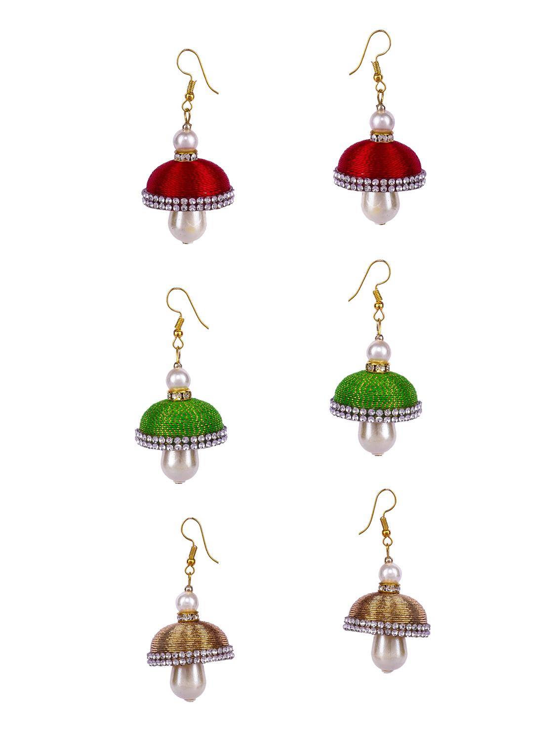 multi colored cotton combo's. earring - 16697580 -  Zoom Image - 0