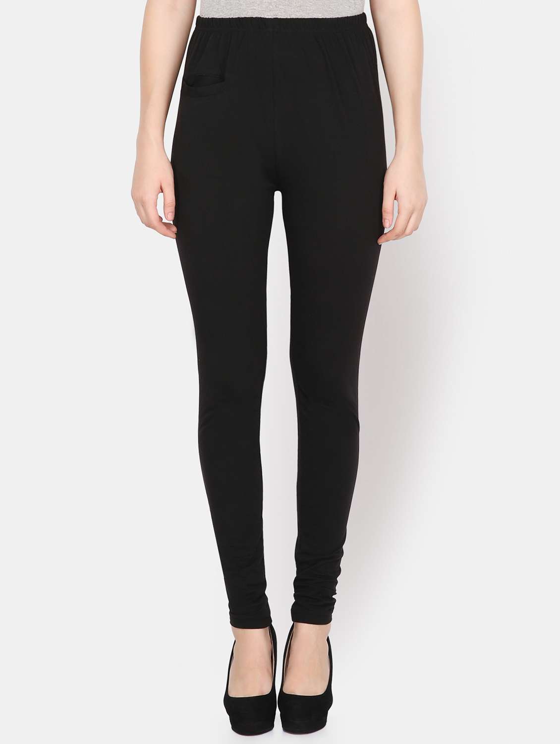 black jersey leggings - 16698523 -  Zoom Image - 0