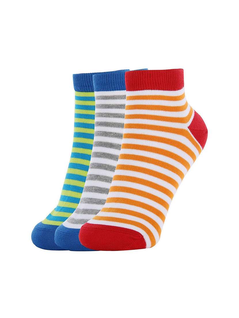 multi colored striped cotton sock