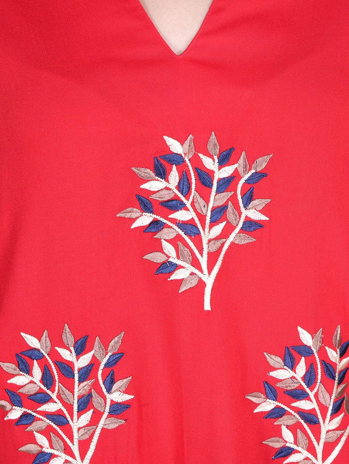embroidered straight kurta - 16698652 - Standard Image - 3