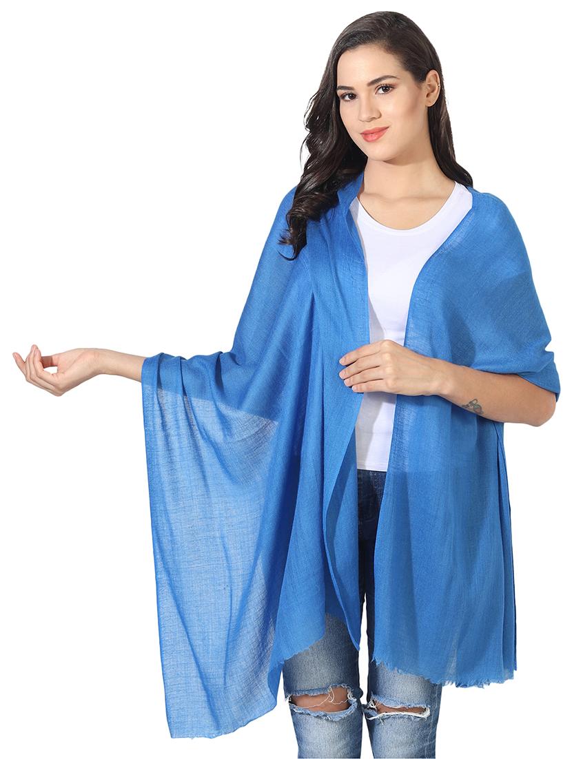 women's solid print stole - 16698839 - Zoom Image - 0