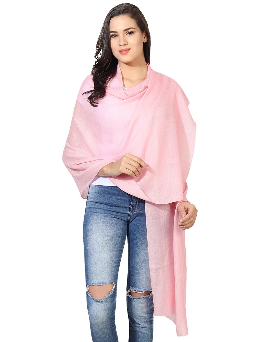 women's solid print stole