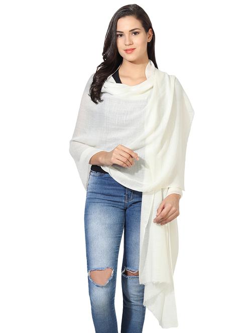 women's solid print stole - 16698847 - Standard Image - 0
