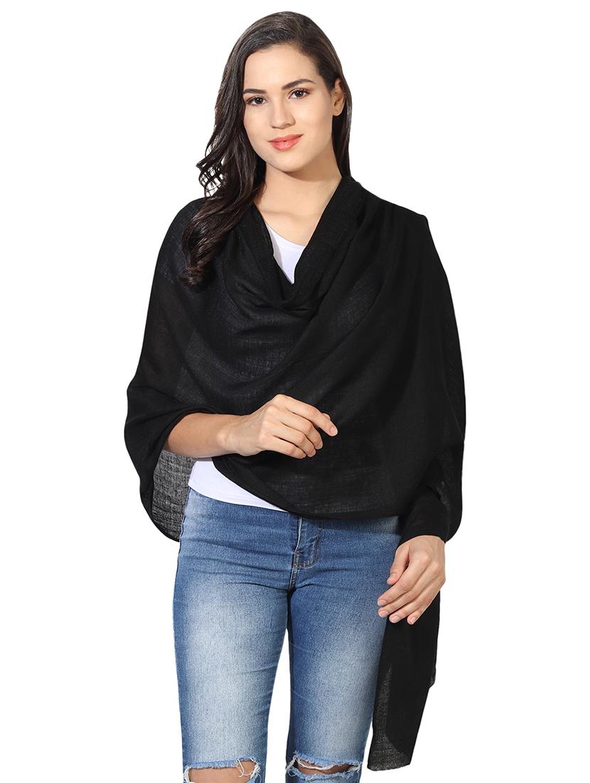 women's solid print stole - 16698848 - Zoom Image - 0