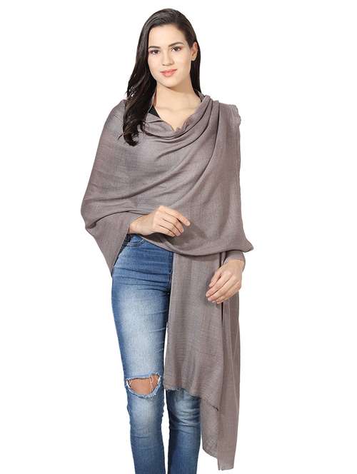 women's solid print stole - 16698854 - Standard Image - 0