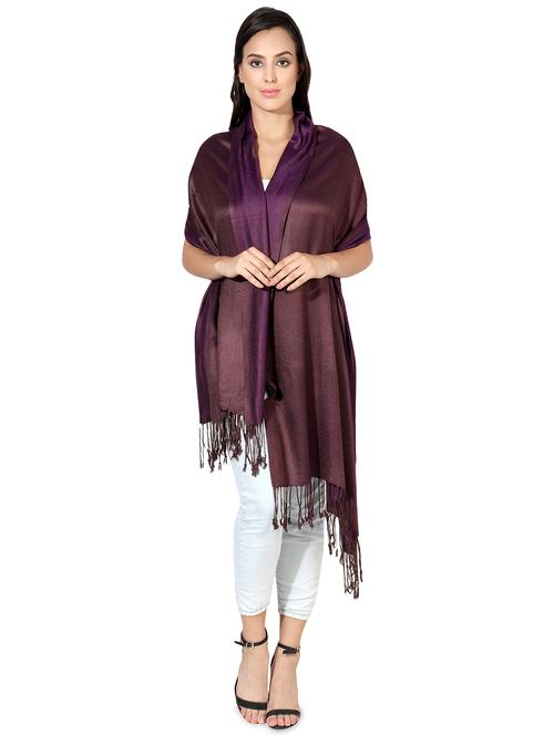 purple viscose stole - 16698905 - Standard Image - 0