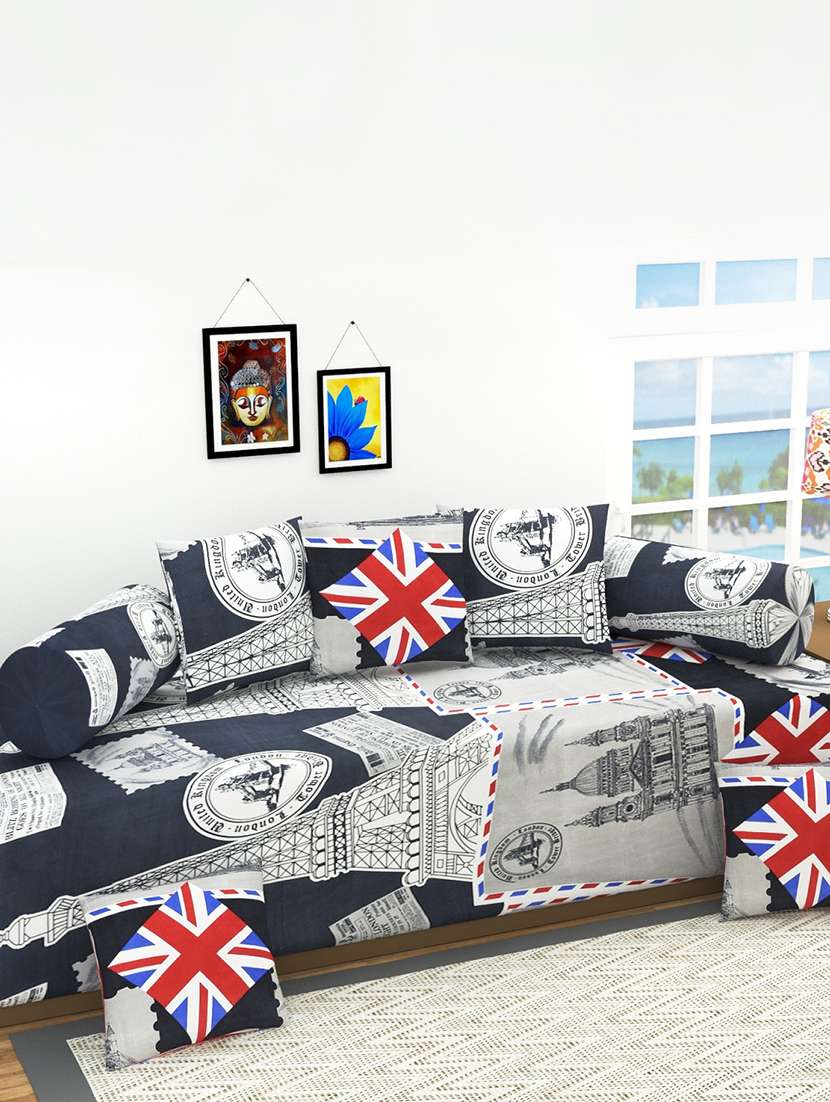   polycotton 8 pcs diwan sets