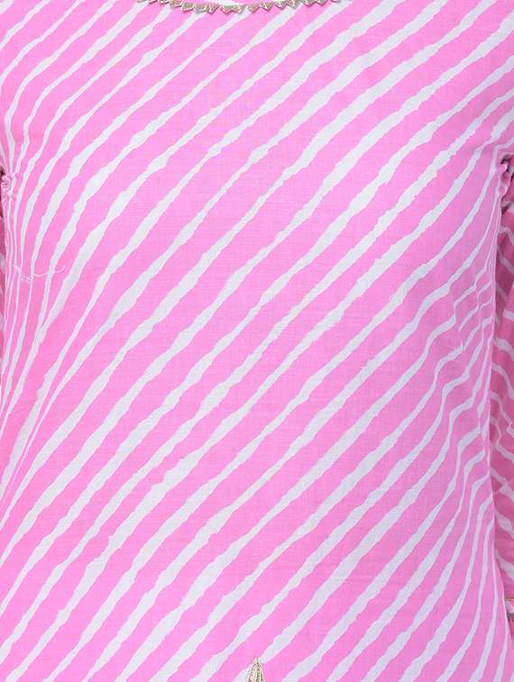 leheriya straight kurta - 16700091 - Standard Image - 3