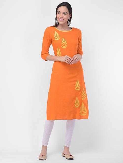 embroidered straight kurta - 16700092 -  Standard Image - 0