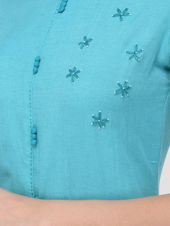 embroidered straight kurta - 16700106 - Standard Image - 3
