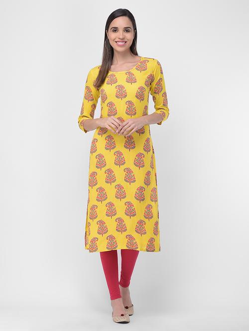 paisley straight kurta - 16700136 - Standard Image - 0