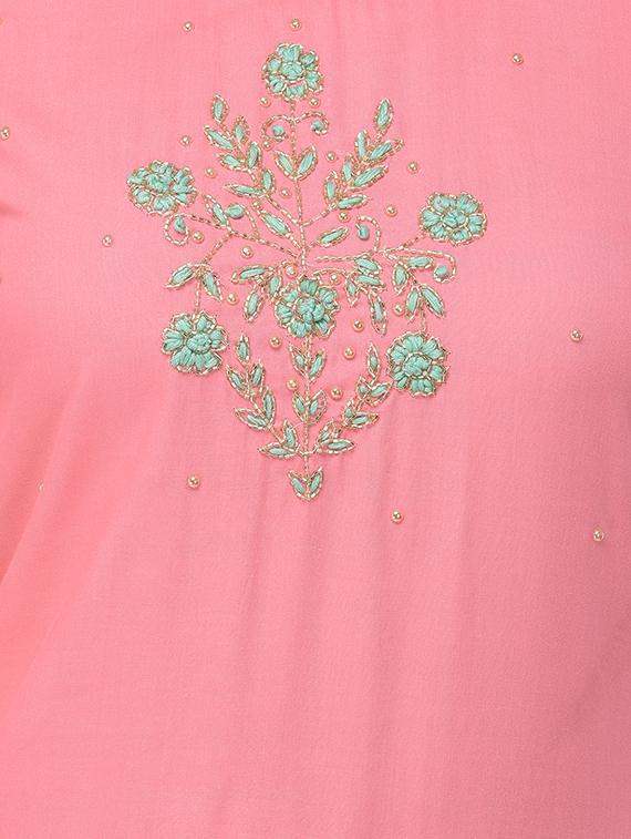 embroidered straight kurta - 16700145 - Standard Image - 3