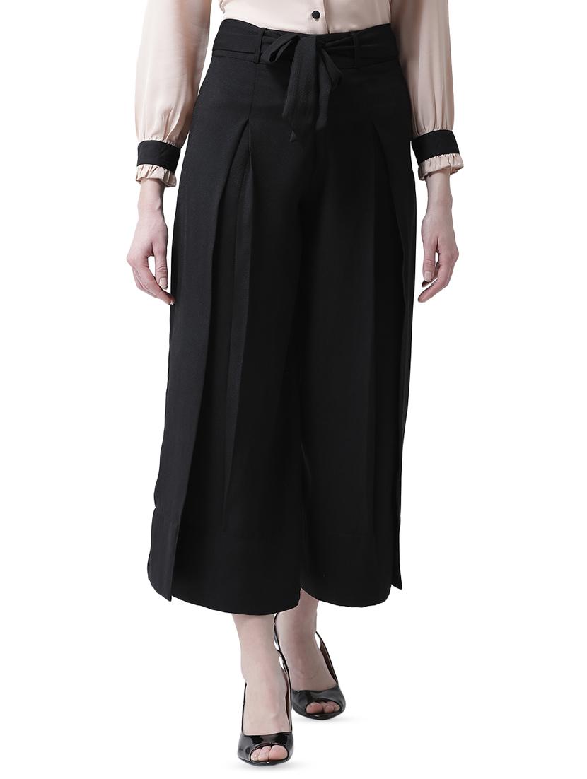 tie front side slit trouser - 16700383 - Zoom Image - 0