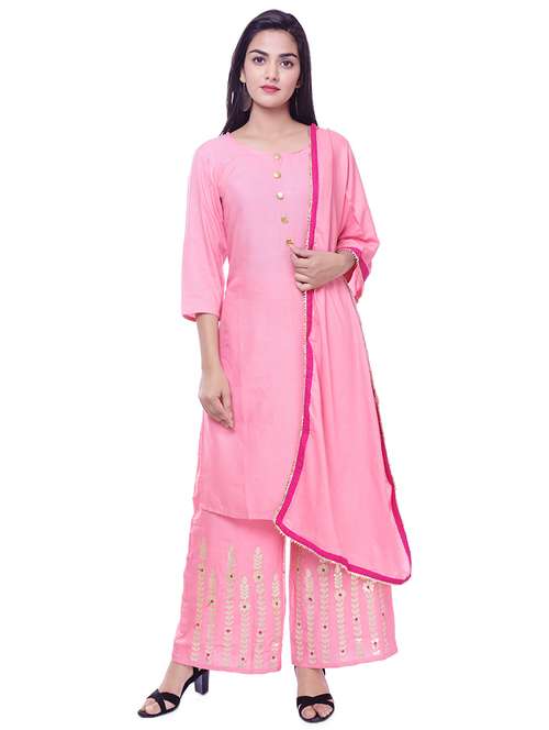 solid straight kurta  - 16700815 -  Standard Image - 0