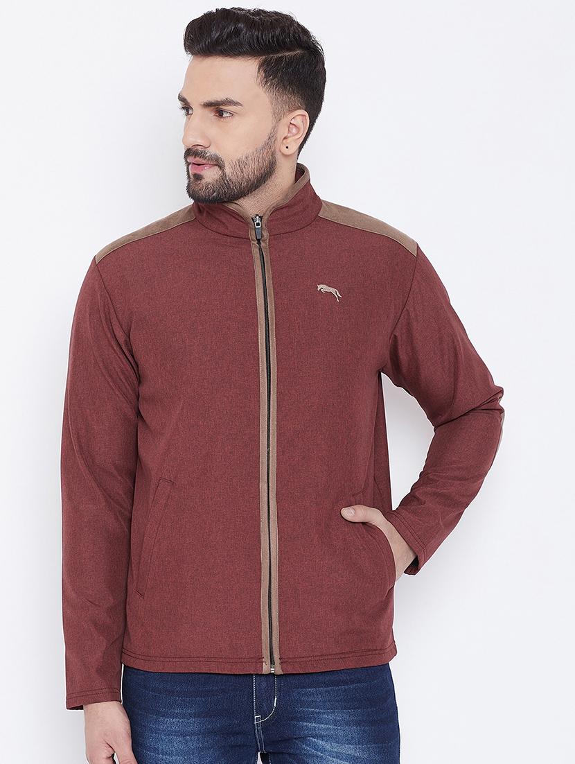 red solid casual jacket - 16702357 - Zoom Image - 0