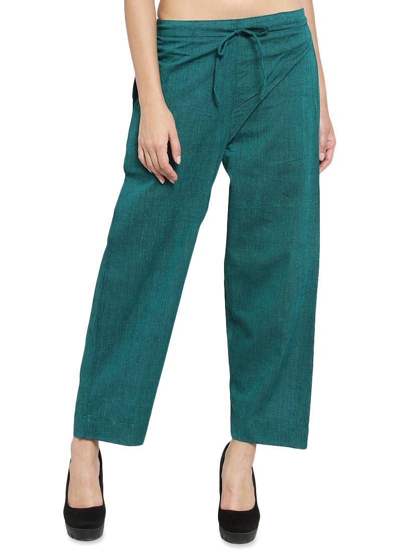 solid flat front tailored pants - 16702668 -  Zoom Image - 0
