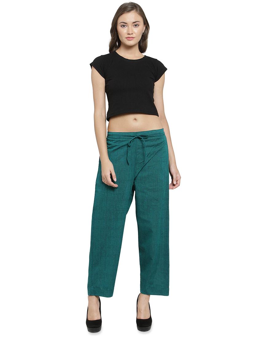 solid flat front tailored pants - 16702668 - Standard Image - 3