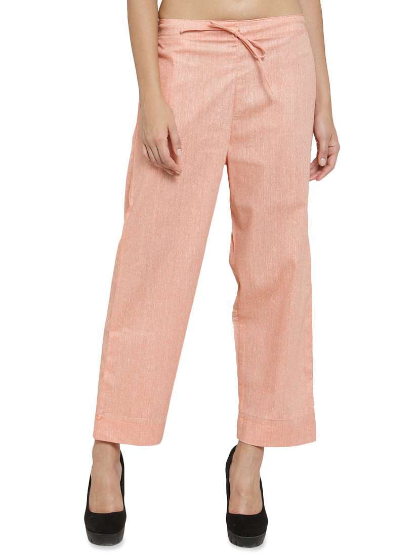 solid flat front tailored pants - 16702669 -  Zoom Image - 0