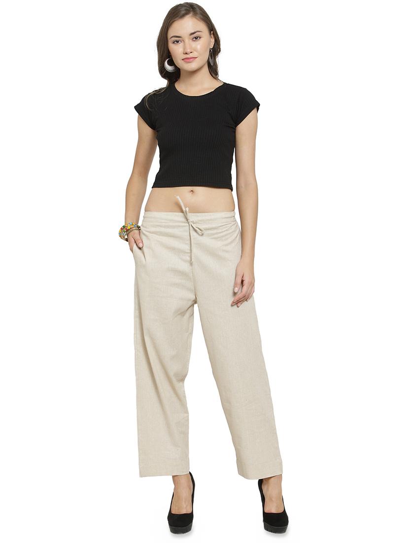solid flat front tailored pants - 16702674 - Standard Image - 3