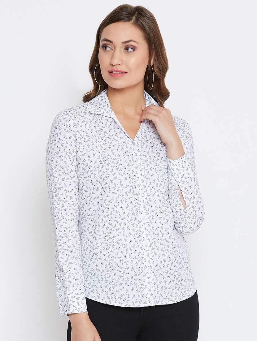 long sleeved floral shirt - 16704358 - Zoom Image - 0