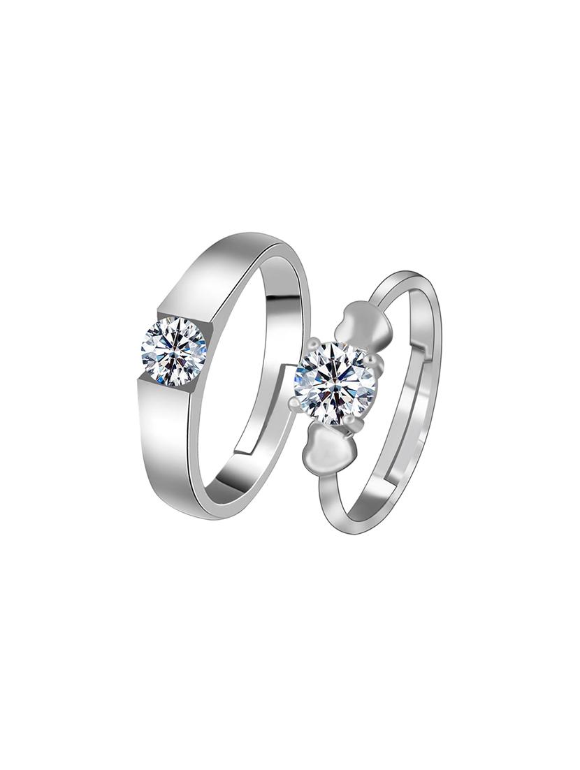 silver metal hand ring - 16704378 - Zoom Image - 0