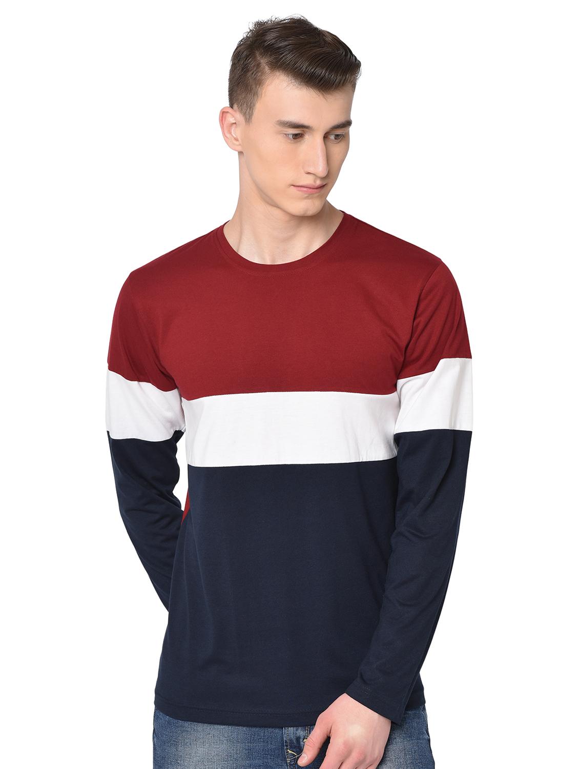 multi color block t-shirt - 16704420 -  Zoom Image - 0