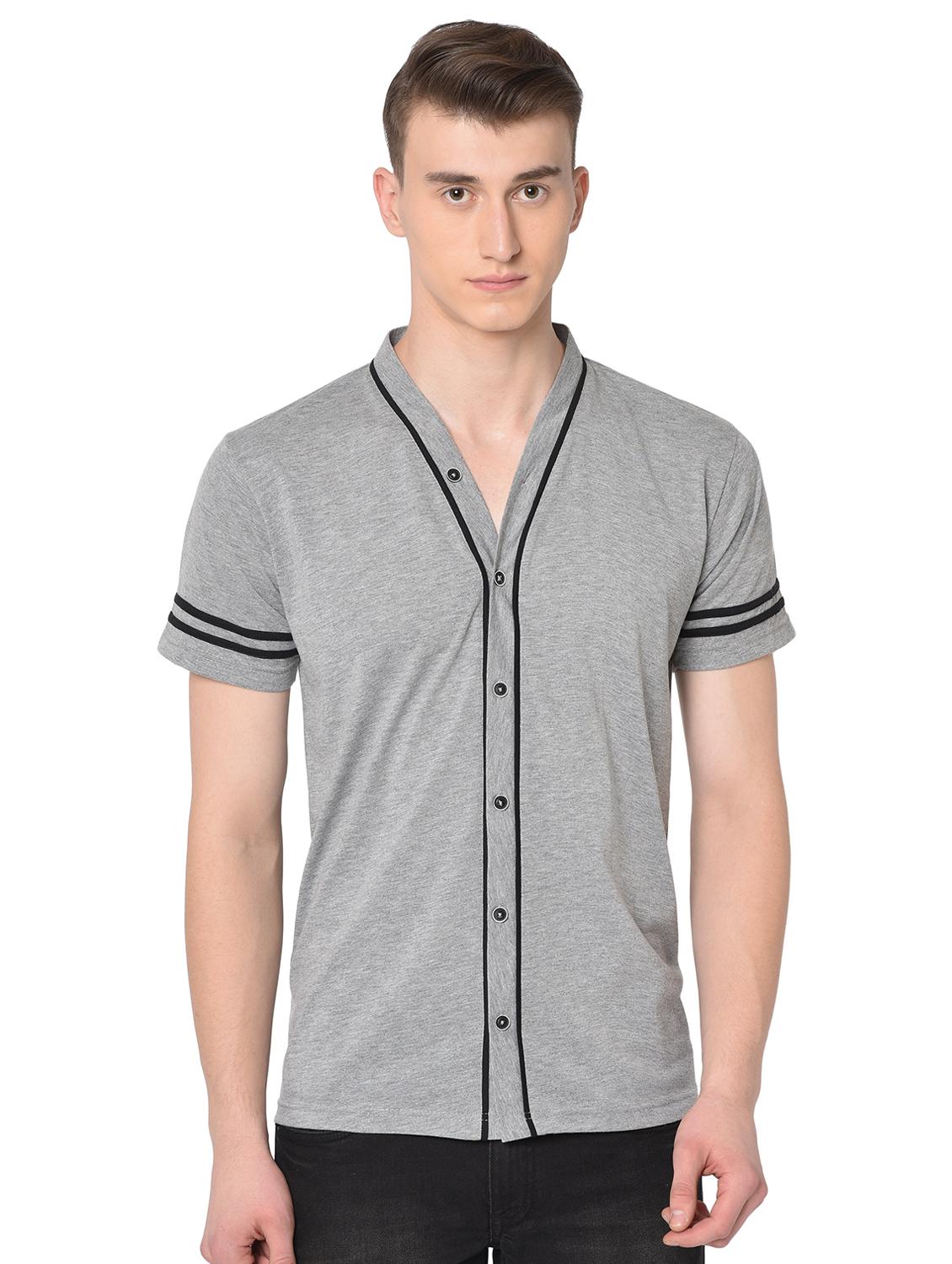 grey solid t-shirt - 16704435 - Zoom Image - 0