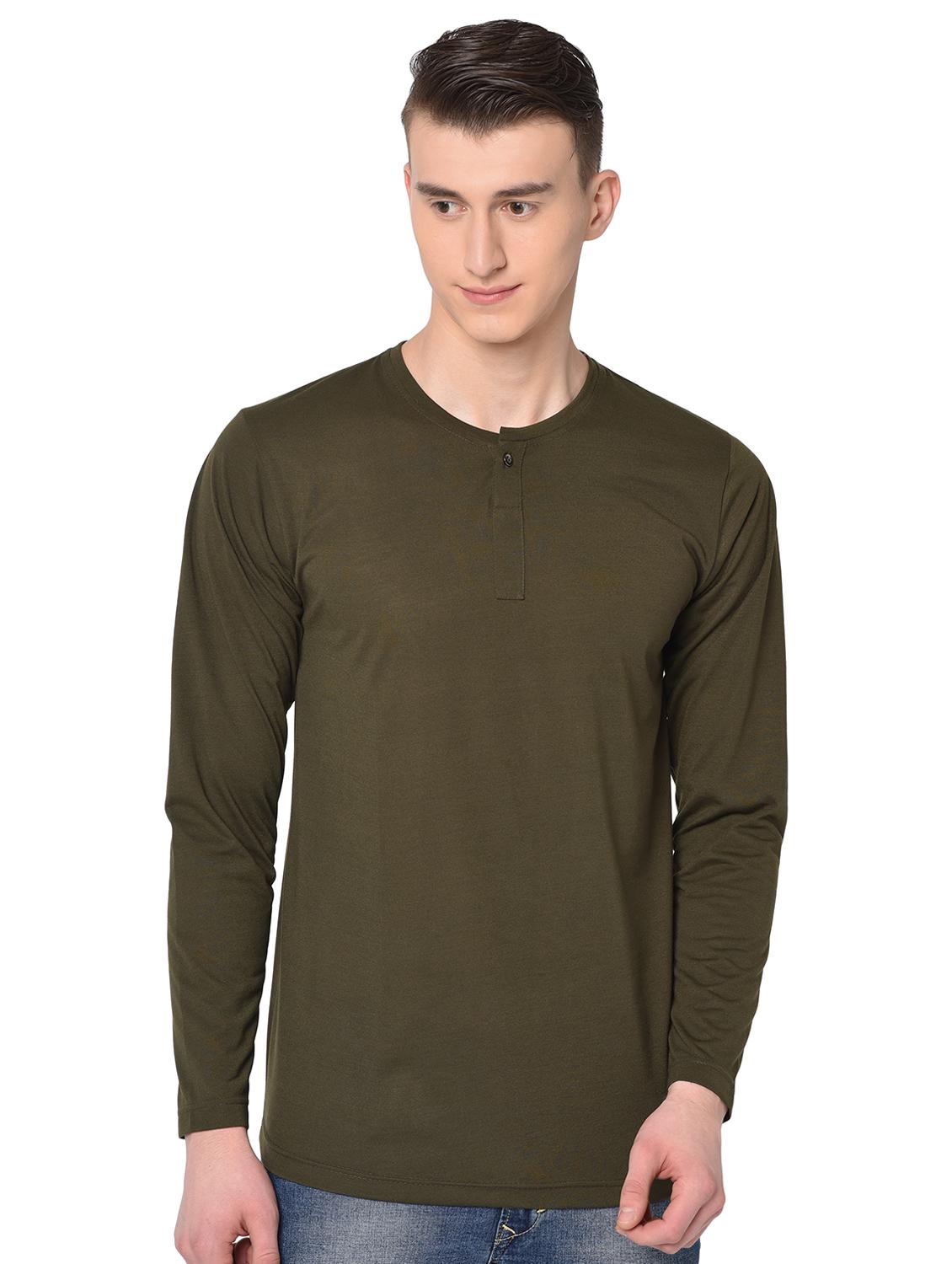 olive green solid t-shirt - 16704441 - Zoom Image - 0
