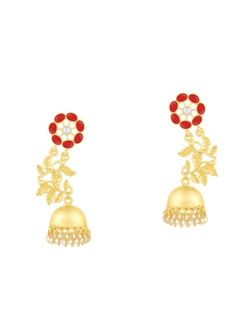 red metal drop earring - 16711525 -  Standard Image - 0