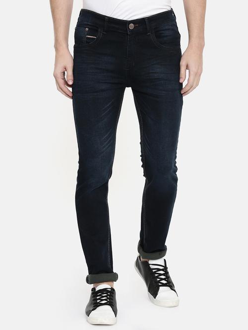 navy blue light washed denim jeans - 16711788 - Standard Image - 0
